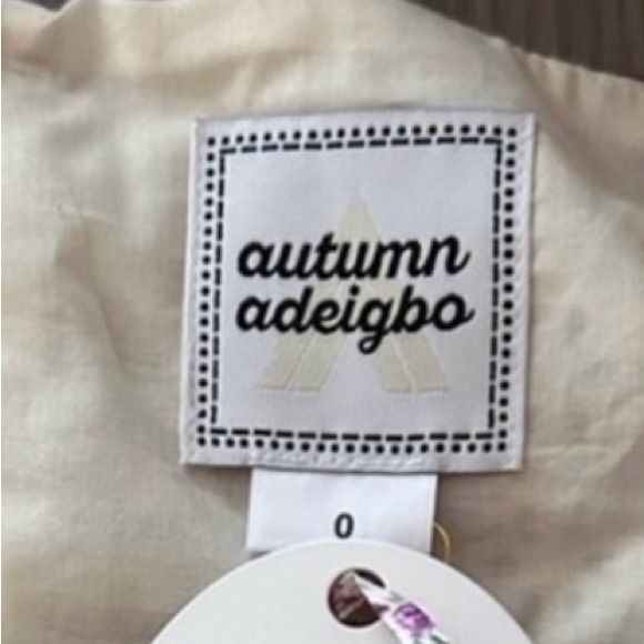 AUTUMN ADEIGBO SAUDA EYELET BLOUSE PUFF SLEEVE 0 - Picture 6 of 7